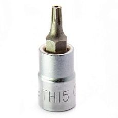 2025TH15 Торцевая головка со вставкой TORX с отверстием 1/4" ТH15
